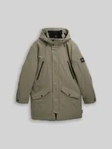 TOM TAILOR Herren TT.PRO.TECH Parka mit abnehmbarer Kapuze, grün, Uni – Bild 1