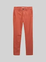 TOM TAILOR Herren Regular Fit Chino Hose, rot, Uni – Bild 1