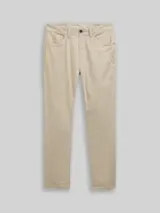 TOM TAILOR Herren TTJOSH Regular Slim Hose, braun, Uni – Bild 1