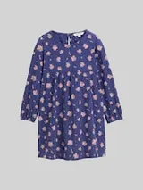 TOM TAILOR Mädchen Mini-Kleid mit Blumenmuster, blau, Geblümt – Bild 1