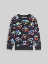 TOM TAILOR Jungen Sweatshirt mit Allover-Print, grau, Print – Bild 1