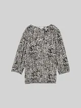 TOM TAILOR Damen Bluse aus Viskose, blau, Gemustert – Bild 1