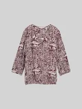 TOM TAILOR Damen Bluse aus Viskose, rot, Gemustert – Bild 1