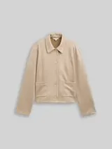 TOM TAILOR Damen Regular Fit Jacke in Wildleder-Optik, grau, Uni – Bild 1
