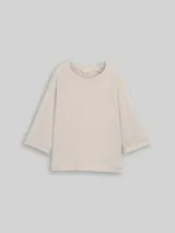 TOM TAILOR Damen Langarmshirt mit Raglanärmeln, braun, Meliert – Bild 1