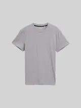 TOM TAILOR Herren Slim Fit T-Shirt mit Stretch, grau, Uni – Bild 1