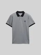 TOM TAILOR Herren Piqué Poloshirt mit Stretch, blau, Meliert – Bild 1