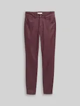 TOM TAILOR Damen Coated TTLUCIE SKINNY Jeans, rot, Uni – Bild 1