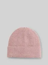 TOM TAILOR DENIM Damen Cosy Beanie Mütze, rosa, Meliert – Bild 1