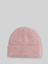 TOM TAILOR DENIM Damen Cosy Beanie Mütze, rosa, Meliert