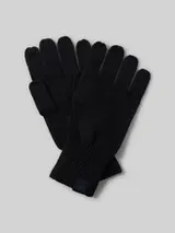 TOM TAILOR Herren Handschuhe mit Kaschmir-Anteil, schwarz, Uni – Bild 1