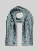 TOM TAILOR Herren Schal aus Baumwolle, blau, Meliert – Bild 1
