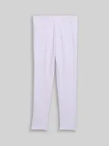 TOM TAILOR Mädchen Basic Leggings mit weichem Innenfutter, lila, Uni – Bild 1