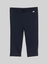 TOM TAILOR Mädchen Basic Capri Leggings, blau, Uni – Bild 1