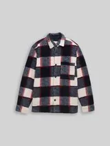 TOM TAILOR Herren Teddy Overshirt mit Karomuster, blau, Kariert – Bild 1