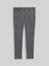 TOM TAILOR Herren TTTAPERED Cargo Hose, grau, Uni – Bild 1