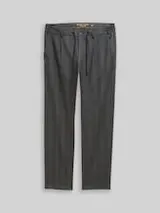 TOM TAILOR Herren TTREGULAR Chino Hose, schwarz, Uni – Bild 1