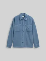 TOM TAILOR DENIM Herren Overshirt aus Cord, blau, Uni – Bild 1