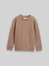 TOM TAILOR Jungen Basic Sweatshirt mit Rückenprint, braun, Uni – Bild 1