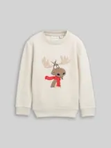 TOM TAILOR Jungen Basic Sweatshirt mit Print, weiß, Uni – Bild 7