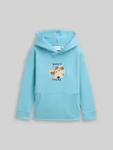 TOM TAILOR Jungen Oversize Hoodie Sweatshirt, blau, Uni – Bild 1