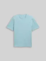 TOM TAILOR Herren T-Shirt mit Waffelstruktur, grün, Uni – Bild 1