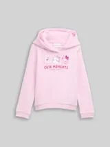 TOM TAILOR Mädchen Hoodie Sweatshirt mit Wendepailletten, rosa, Uni – Bild 1