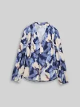TOM TAILOR Damen Bluse mit Muster, blau, Gemustert – Bild 1