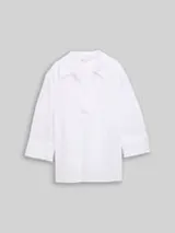 TOM TAILOR Damen Loose Fit Bluse mit Stickerei, weiß, Gepunktet – Bild 1