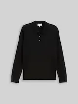 TOM TAILOR Herren Strickpullover mit Merinowolle, schwarz, Uni – Bild 1