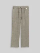 TOM TAILOR Damen Wide Leg Hose, braun, Meliert – Bild 1