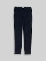 TOM TAILOR Damen Loose Slim Cordhose, blau, Uni – Bild 1