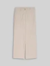 TOM TAILOR Damen TTLEA WIDE Hose mit Bügelfalte, beige, Meliert – Bild 1