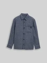 TOM TAILOR Jungen Oversize Hemd mit Karomuster, lila, Kariert – Bild 1