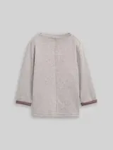 TOM TAILOR Damen Sweatshirt mit Stehkragen, braun, Meliert – Bild 1