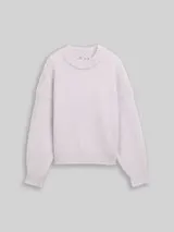TOM TAILOR DENIM Damen Oversize Strickpullover, lila, Meliert – Bild 1