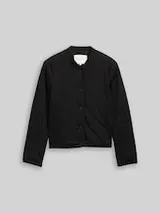 TOM TAILOR Damen Steppjacke mit Glitzer-Effekt, grau, Uni – Bild 1