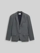 TOM TAILOR Herren Dobby Sakko mit Stretch-Anteil, blau, Uni – Bild 1