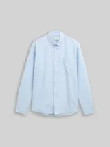 TOM TAILOR DENIM Herren Relaxed Fit Hemd aus Baumwolle, blau, Gestreift – Bild 7