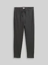 TOM TAILOR Damen Loose Fit Hose mit Nadelstreifen, grau, Nadelstreifen – Bild 1