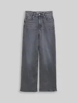 TOM TAILOR DENIM Damen TTLINOU WIDE High Waist Jeans, grau, Uni – Bild 7