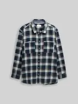 TOM TAILOR Herren Plus Size - Comfort Fit Flanell-Hemd mit Karomuster, blau, Kariert – Bild 1