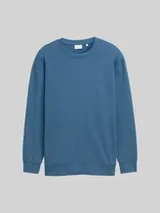 TOM TAILOR Herren Plus Size - Basic Sweatshirt in Unifarben, blau, Uni – Bild 1