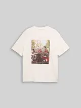 TOM TAILOR Herren Plus Size - T-Shirt mit Fotoprint, braun, Print – Bild 1