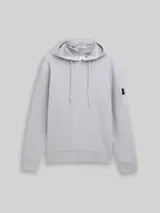 TOM TAILOR DENIM Herren Strickpullover mit Kapuze, grau, Meliert – Bild 1