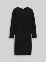 TOM TAILOR Damen Plus Size - Kleid mit Glitzer-Effekt, schwarz, Uni – Bild 1