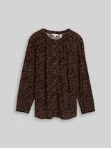 TOM TAILOR Damen Plus Size - Bluse mit Leo-Print, braun, Animalprint – Bild 1