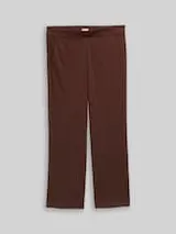 TOM TAILOR Damen Plus Size - Straight Hose, braun, Uni – Bild 1