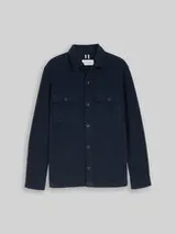 TOM TAILOR Herren Overshirt mit Taschen, blau, Uni – Bild 1