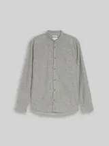 TOM TAILOR Herren Regular Fit Hemd mit Leinenanteil, grün, Uni – Bild 1